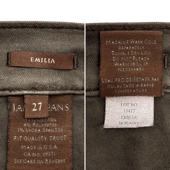 James Jeans Emilia Skinny Jeans Size 27/6 Dorado Gray Biker Moto - Picture 5 of 7